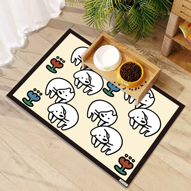 Cute Cartoon Pet Anti-Dirt Mat-Waterproof