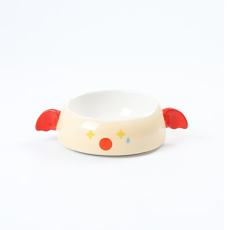 Pet Food Water Bowl Cat Dog Feeder 2 Layer Neck Protect High Foot Set Bowl for Small Animal