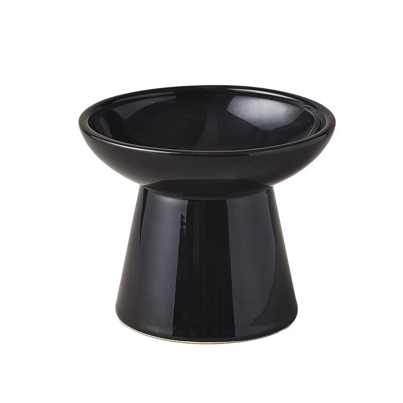 Ceramic Cat Bowl Protect Cervical Spine Cat Food Feeder Dog Drinking Bowl