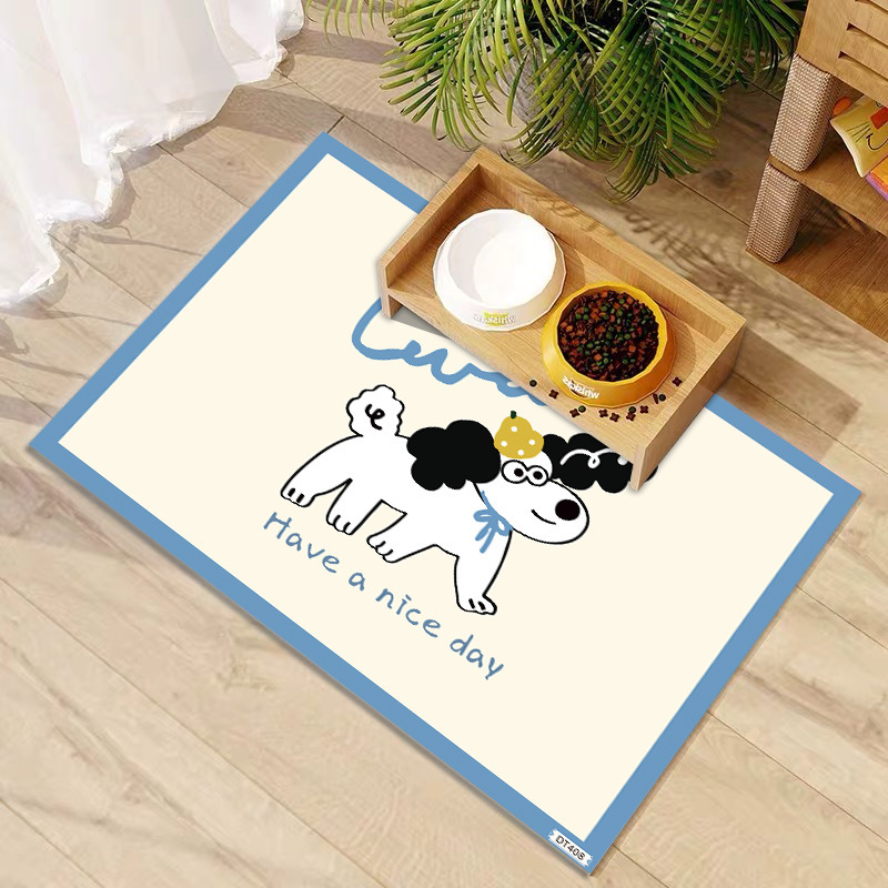 Cute Cartoon Pet Anti-Dirt Mat-Waterproof