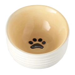 Customized Food Water Bowl Pet Ceramic Eating Dishes Cats Small Pet Feeding Dishes Dog Cat Basic Bowl Feeder