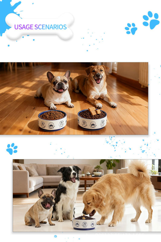 6-inch pet ceramic bowl