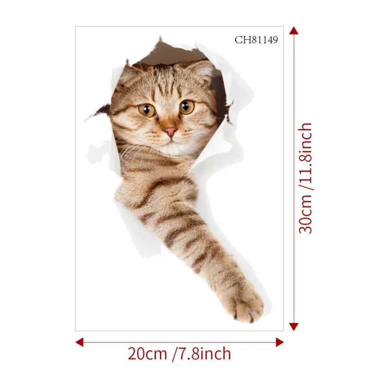 Toilet Sticker Cute Cat Bathroom Toilet Cover Sticker Wall Stickers Animal Wc Accessories For Home Bathroom Decor Decals  S7