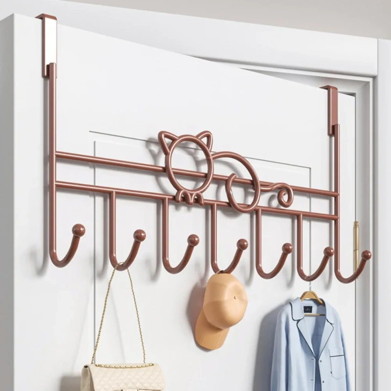 New No Punch Door Storage Hook Universal Household Home Storage Rack Multifunction Traceless Wall Hanger Hook