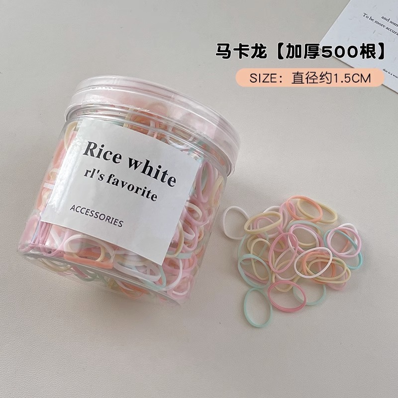 500pcs Colorful Elastic Hair Bands Set,, Hair Accessories for pet and women