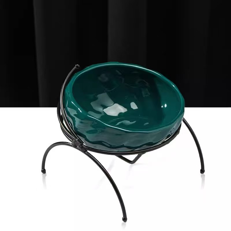 1Set Pet Ceramic Bowl Food Feeder