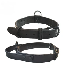 Hot Sale Pet Collar Leather Heavy Duty Real Leather Dog Collar for Pet Training Walking Products Pet Supplies