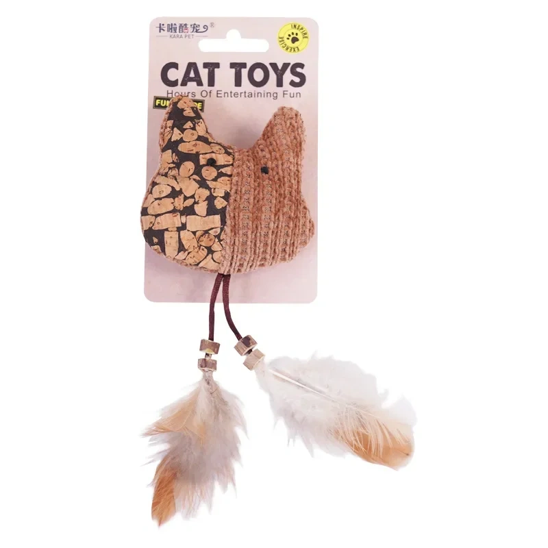 Cat ToysMutian PolygonumSelf-hearing Boredom Catnip Feather Teaser Cat Stick Bite-resistant Teething Pet Supplies Cat Toys