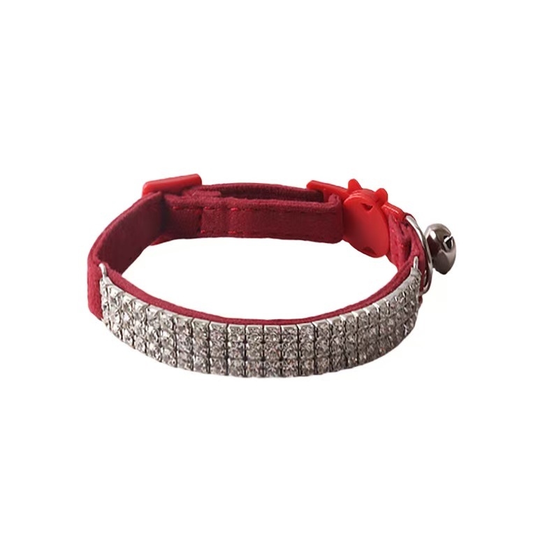 Soft Velvet Safe Cat Collars for Girl Cats