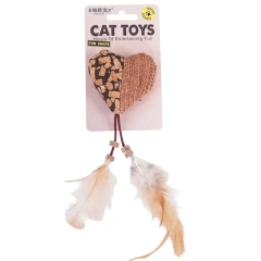 Cat ToysMutian PolygonumSelf-hearing Boredom Catnip Feather Teaser Cat Stick Bite-resistant Teething Pet Supplies Cat Toys