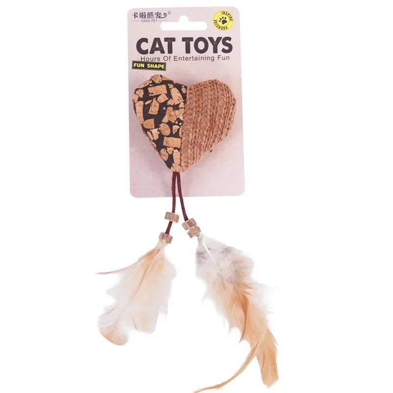 Cat ToysMutian PolygonumSelf-hearing Boredom Catnip Feather Teaser Cat Stick Bite-resistant Teething Pet Supplies Cat Toys