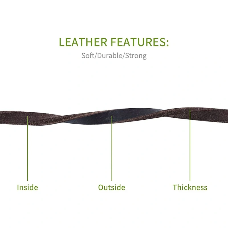 100% Genuine Leather Dog Leash Quality Handmade Durable Soft Real Leather Small Dog Leash for Puppy Pet Cat Walking Leads Rope