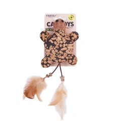 Cat ToysMutian PolygonumSelf-hearing Boredom Catnip Feather Teaser Cat Stick Bite-resistant Teething Pet Supplies Cat Toys