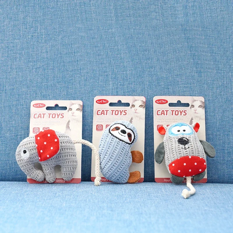Teeth Cleaning Plush Pet Supplies Catnip Plush Cat Interactive Chew Toys