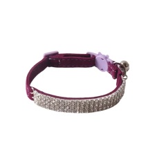 Soft Velvet Safe Cat Collars for Girl Cats