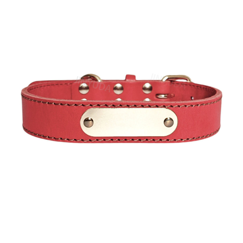 Real Leather Large Dog Collar