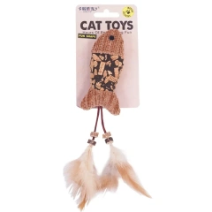 Cat ToysMutian PolygonumSelf-hearing Boredom Catnip Feather Teaser Cat Stick Bite-resistant Teething Pet Supplies Cat Toys