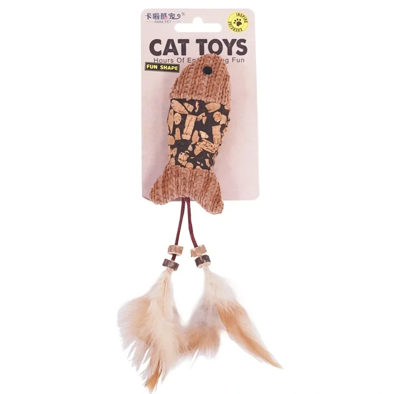 Cat ToysMutian PolygonumSelf-hearing Boredom Catnip Feather Teaser Cat Stick Bite-resistant Teething Pet Supplies Cat Toys