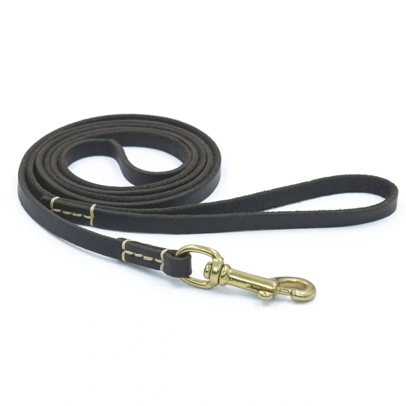 100% Genuine Leather Dog Leash Quality Handmade Durable Soft Real Leather Small Dog Leash for Puppy Pet Cat Walking Leads Rope