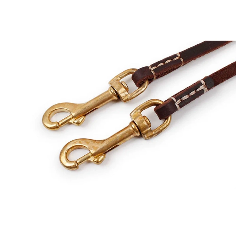 100% Genuine Leather Dog Leash Quality Handmade Durable Soft Real Leather Small Dog Leash for Puppy Pet Cat Walking Leads Rope