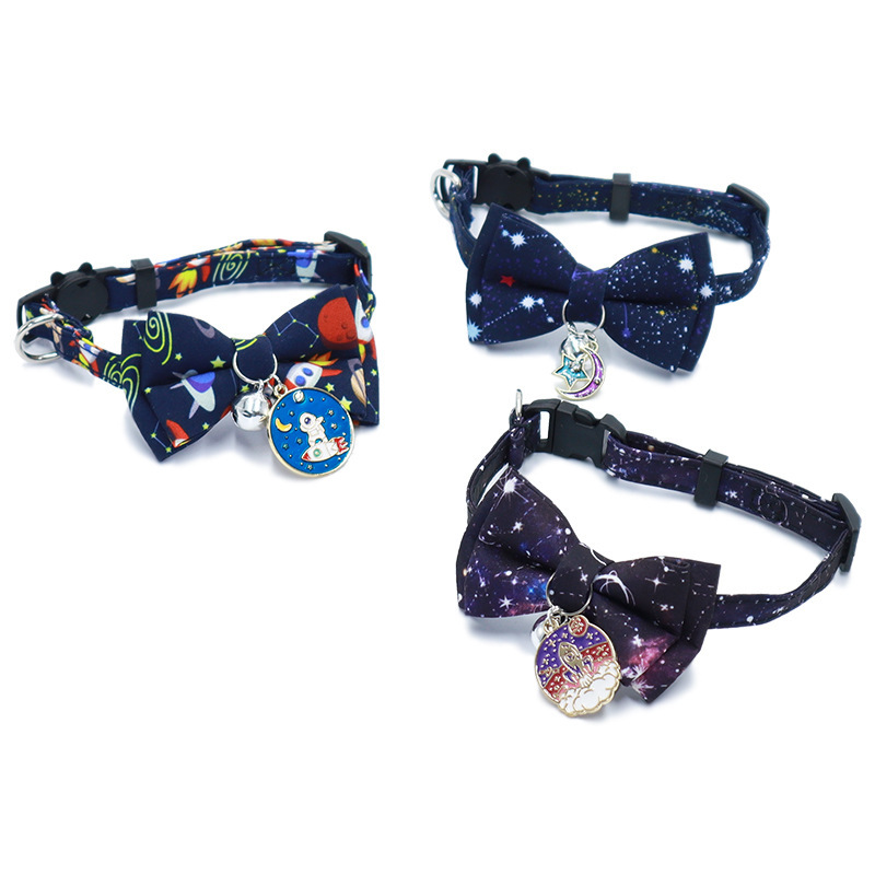 Cat bow collar Space Series