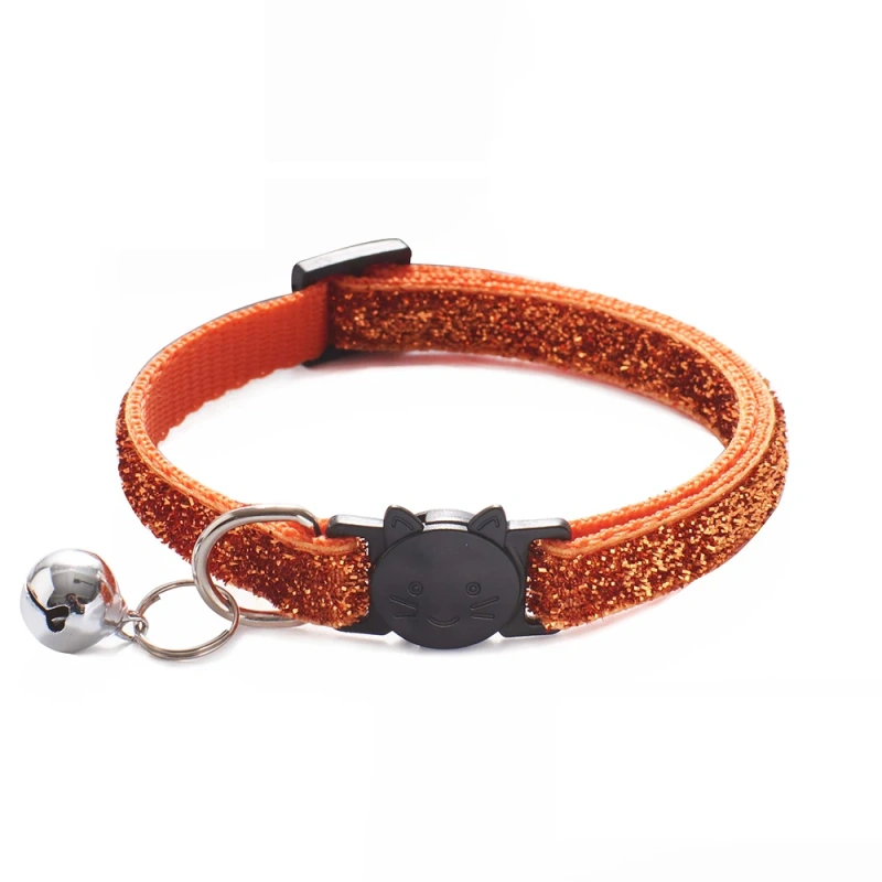10Pcs Wholesale With Bell Collars Delicate Safety Casual Nylon Dog Collar Neck Strap Colorful Adjustable Bell Pet Cat Dog Collar