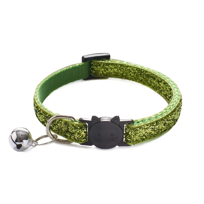 10Pcs Wholesale With Bell Collars Delicate Safety Casual Nylon Dog Collar Neck Strap Colorful Adjustable Bell Pet Cat Dog Collar