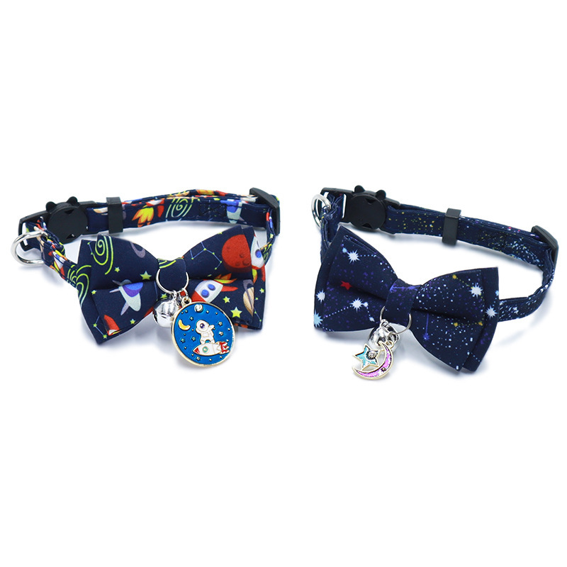 Cat bow collar Space Series