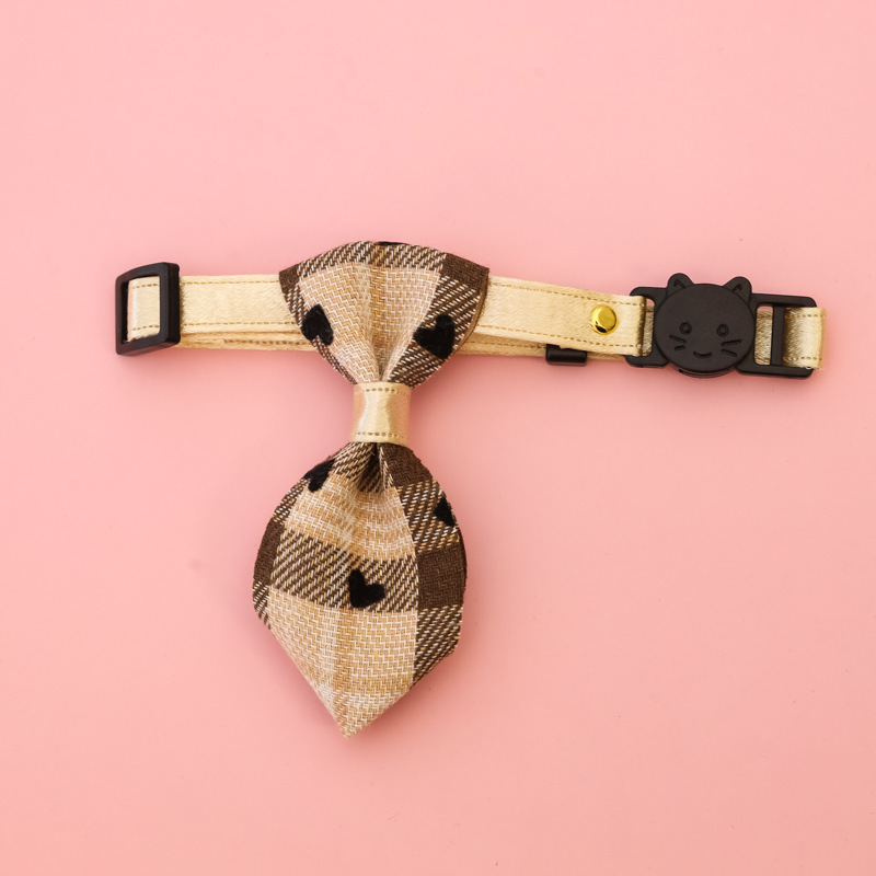 Pet cat and dog gentleman's tie collar with safety buckle