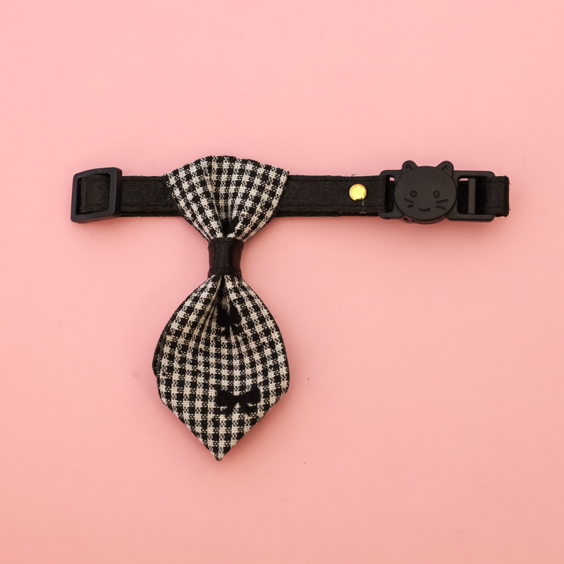 Pet cat and dog gentleman's tie collar with safety buckle