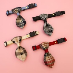 Pet cat and dog gentleman's tie collar with safety buckle