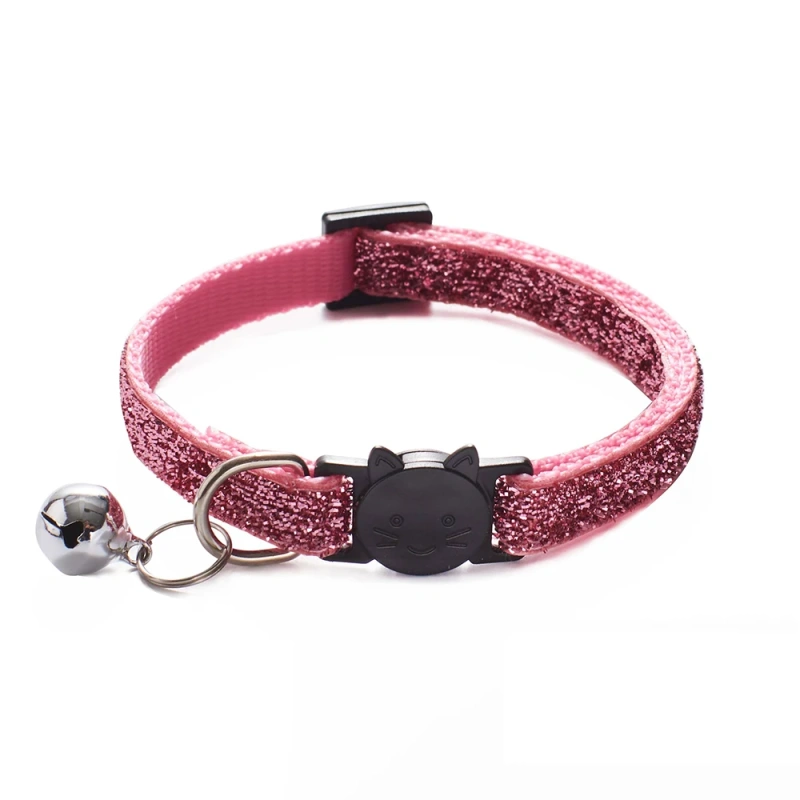 10Pcs Wholesale With Bell Collars Delicate Safety Casual Nylon Dog Collar Neck Strap Colorful Adjustable Bell Pet Cat Dog Collar