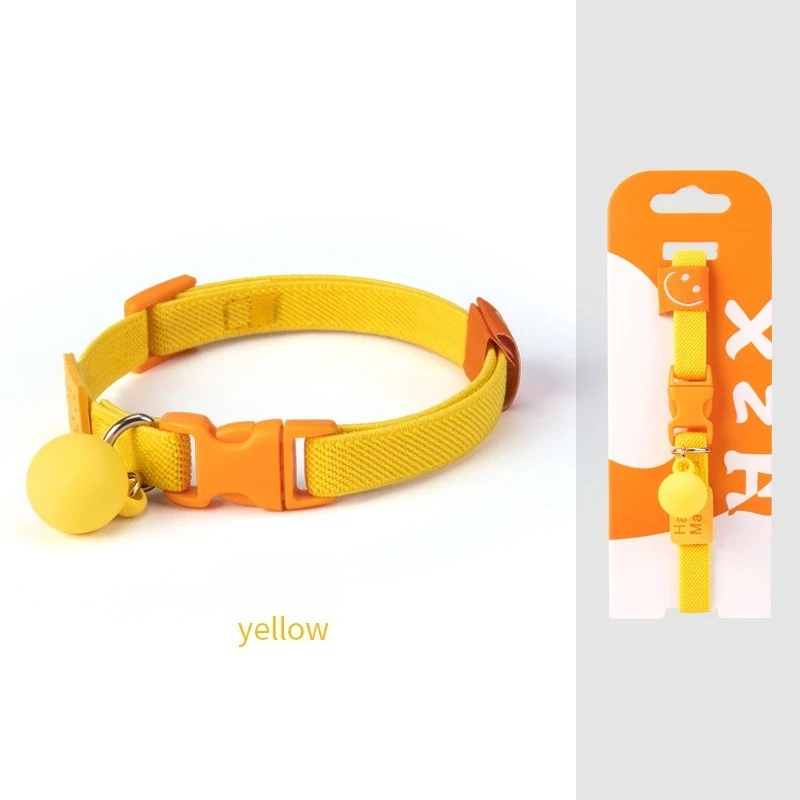 7 Colors High elasticity Cats Bells Collars Adjustable Dog Leash Pet Collar for Cats and Small Dogs Pet Supplies