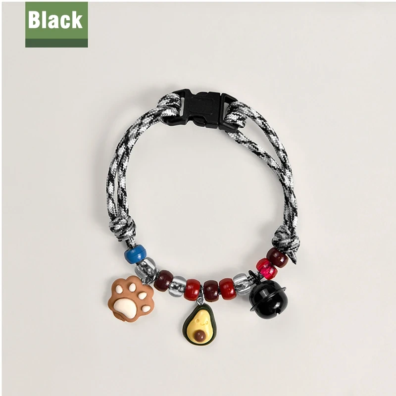 Pet Collar for Dogs & Cats, Adjustable Necklace with Bell, Anti - Loss, Breathable & Lightweight, Colorful Beads Design