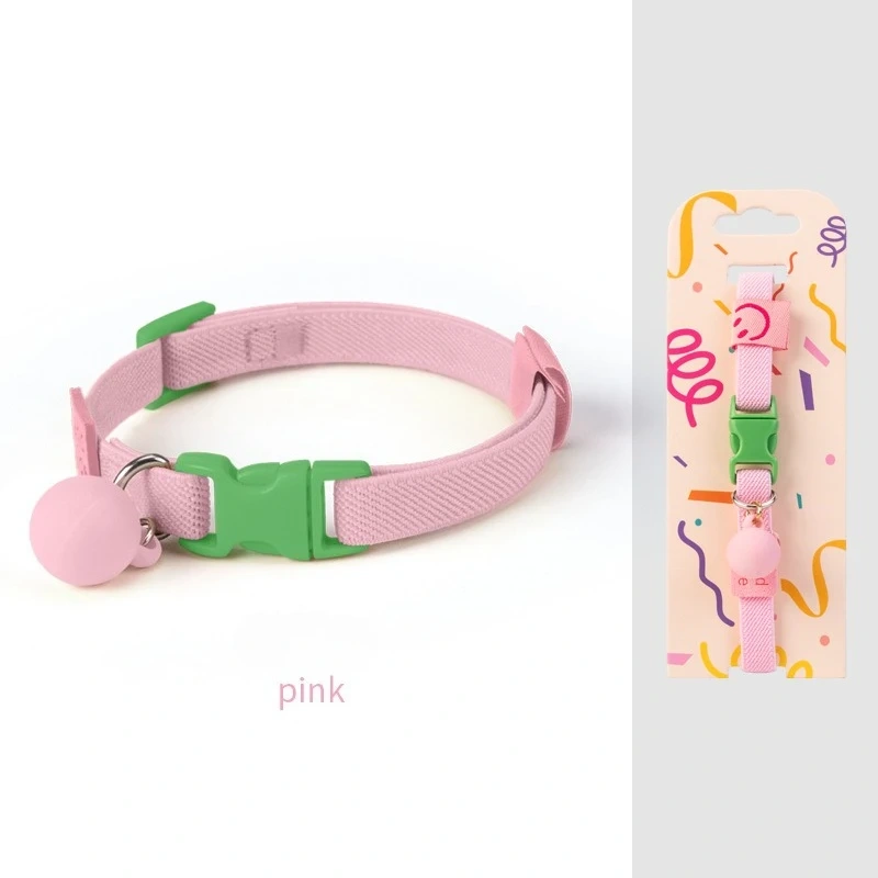 7 Colors High elasticity Cats Bells Collars Adjustable Dog Leash Pet Collar for Cats and Small Dogs Pet Supplies