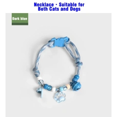 Pet Collar for Dogs & Cats, Adjustable Necklace with Bell, Anti - Loss, Breathable & Lightweight, Colorful Beads Design