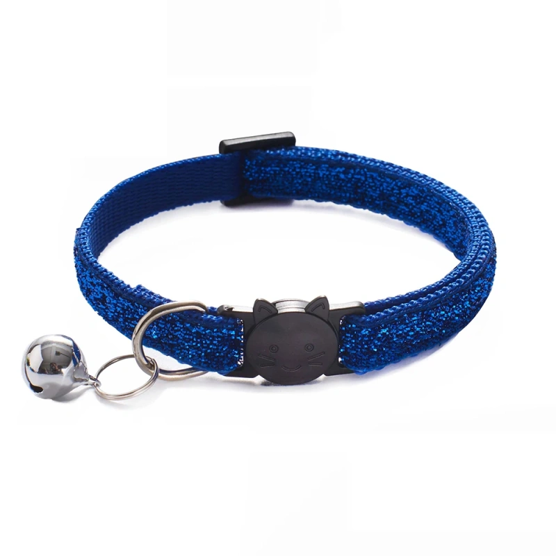 10Pcs Wholesale With Bell Collars Delicate Safety Casual Nylon Dog Collar Neck Strap Colorful Adjustable Bell Pet Cat Dog Collar