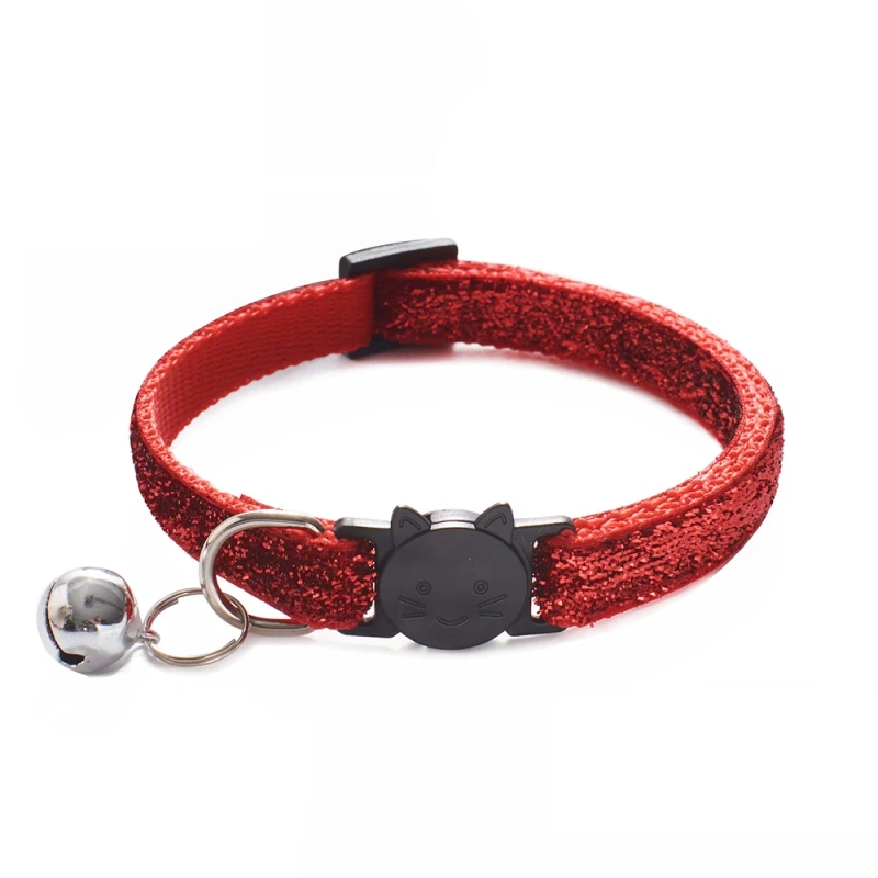 10Pcs Wholesale With Bell Collars Delicate Safety Casual Nylon Dog Collar Neck Strap Colorful Adjustable Bell Pet Cat Dog Collar
