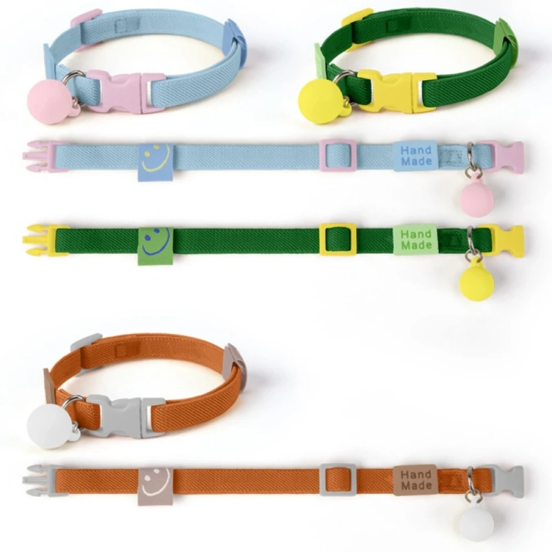 7 Colors High elasticity Cats Bells Collars Adjustable Dog Leash Pet Collar for Cats and Small Dogs Pet Supplies