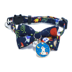 Cat bow collar Space Series