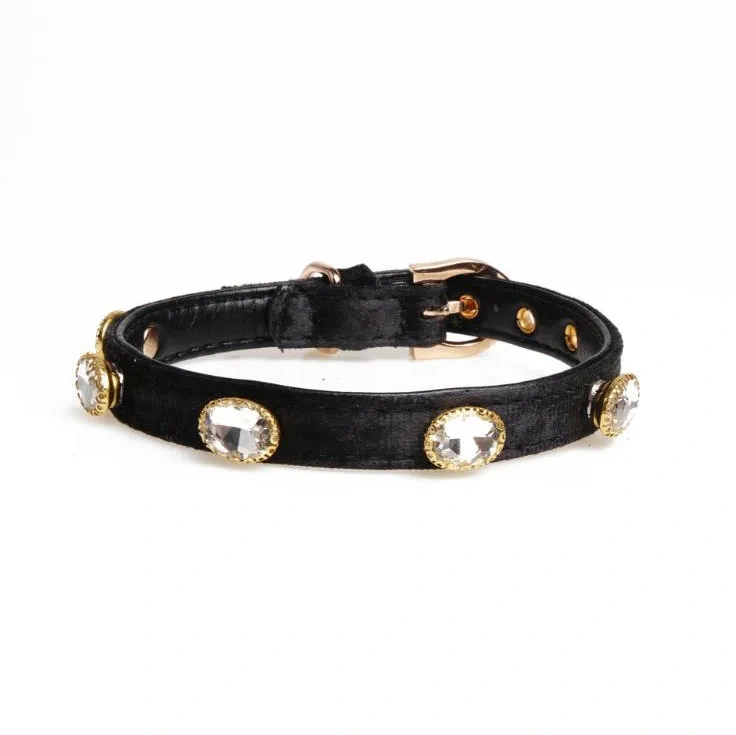 Classical  Dog Pet Collar With Diamond