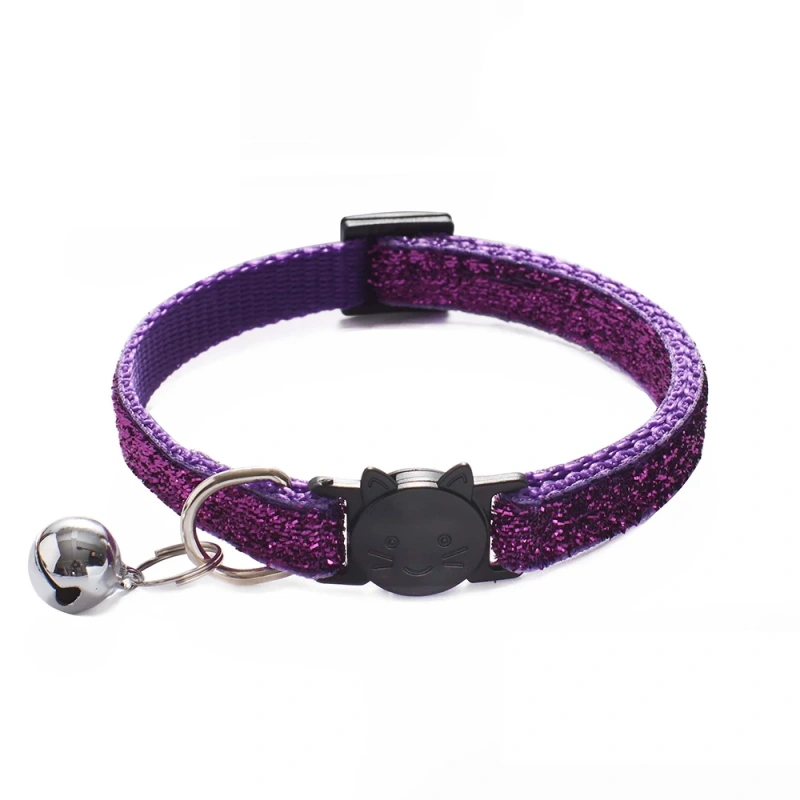 10Pcs Wholesale With Bell Collars Delicate Safety Casual Nylon Dog Collar Neck Strap Colorful Adjustable Bell Pet Cat Dog Collar