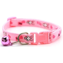 Pet Cat Dog Collar Easter Bunny Rabbit Cat Collar Buckle Necklace With Bell Collar For Cat Dog Pet Supplies Cat Accessories