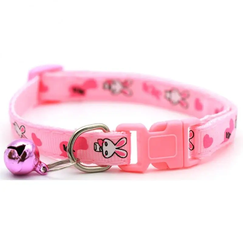 Pet Cat Dog Collar Easter Bunny Rabbit Cat Collar Buckle Necklace With Bell Collar For Cat Dog Pet Supplies Cat Accessories
