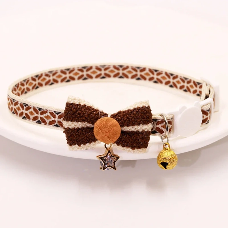 Pet Collar Adjustable Colorful Lace Flower Cat Collar Puppy Accessory Necklace Pet Collar Kitten Cute Dog Bell Cat Product