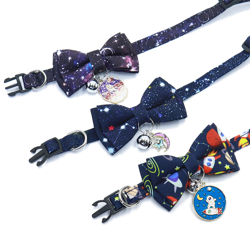Cat bow collar Space Series