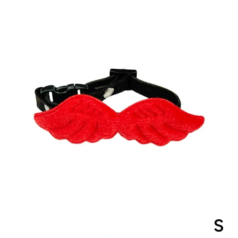 Cute Cat Accessories in Selections of Six Colors 3 Sizes Adjustable Angel Wings Cat Collar Available Pet Neck Accessory Pet Gift