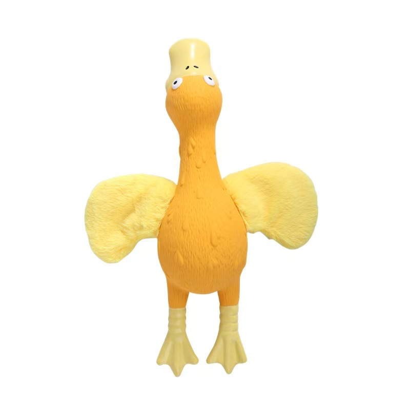 Soft Latex Dog Chew Toy Natural Safety Latex Pet Chewing Toy Dog Fetch Squeaky Plush Rope Toy