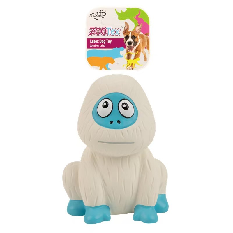 Soft Latex Dog Chew Toy Natural Safety Latex Pet Chewing Toy Dog Fetch Squeaky Plush Rope Toy