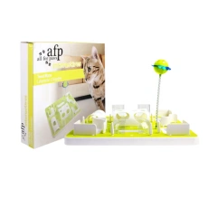 New DIY Cat Predator Play Maze Slow Food Relief Step Training Leaky Food Pet Cat Toy
